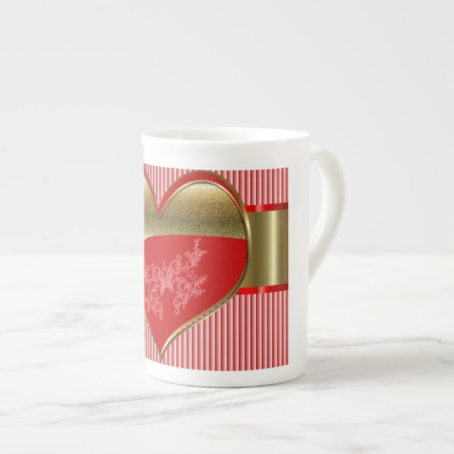 Boxar till Hearts Bone Specialty China Mugg Benporslin Mugg (Framsida höger)