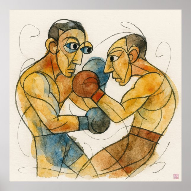 Boxare - Arkivtryck Poster (Framsidan)