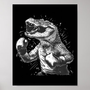 Boxare Bläckfisk Älskare Ocean Havslevande Kickbox Poster