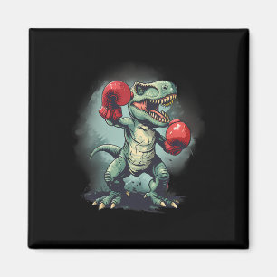 Boxare Dinosaurie Boxning Dino Kickboxning T-rex B Magnet