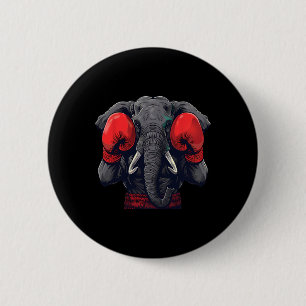 Boxare Elefant Med Boxningshandskor Kickboxning Ro Knapp