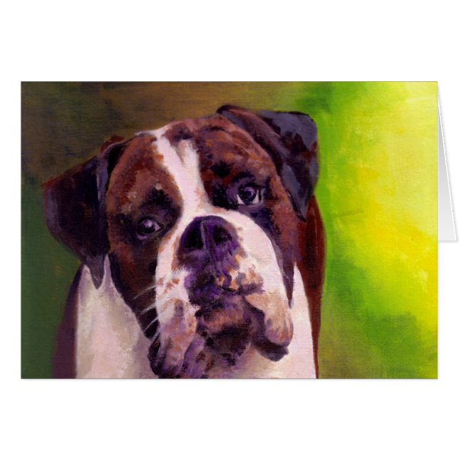 Boxare Hälsningskort (Framsidan Horizontal)