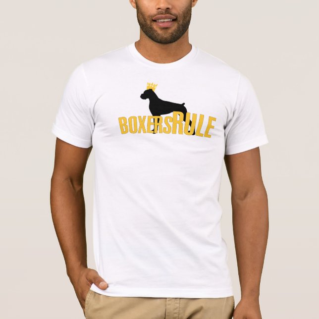 Boxare härskar t-shirt (Framsida)