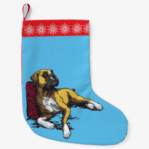 boxare, hund liten julstrumpa