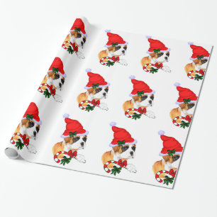 Boxare i Santa hattjul Presentpapper
