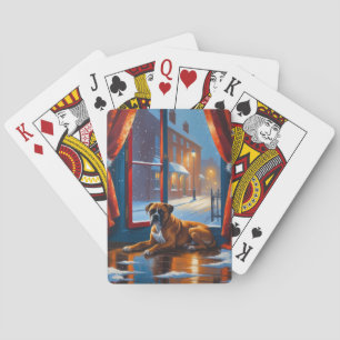Boxare med julbelysning Holiday Casinokort