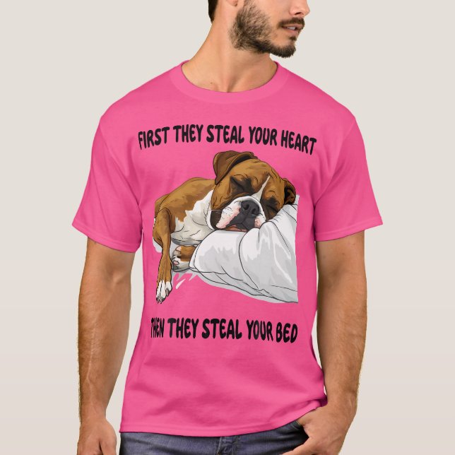 Boxare Sömn Nattlinne T Shirt (Framsida)