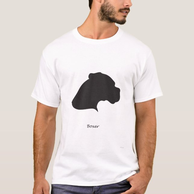 Boxare - svart Silhouette T Shirt (Framsida)