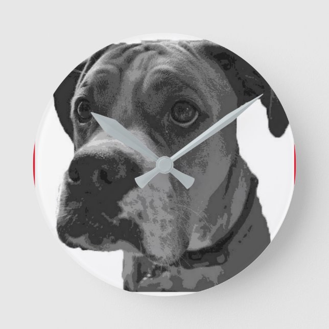 Boxare tar tid på rund klocka (Framsida)