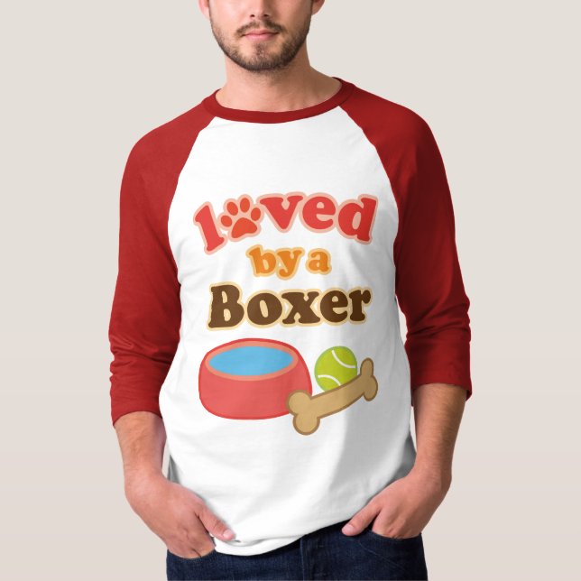 Boxarehund avelngåva t-shirt (Framsida)