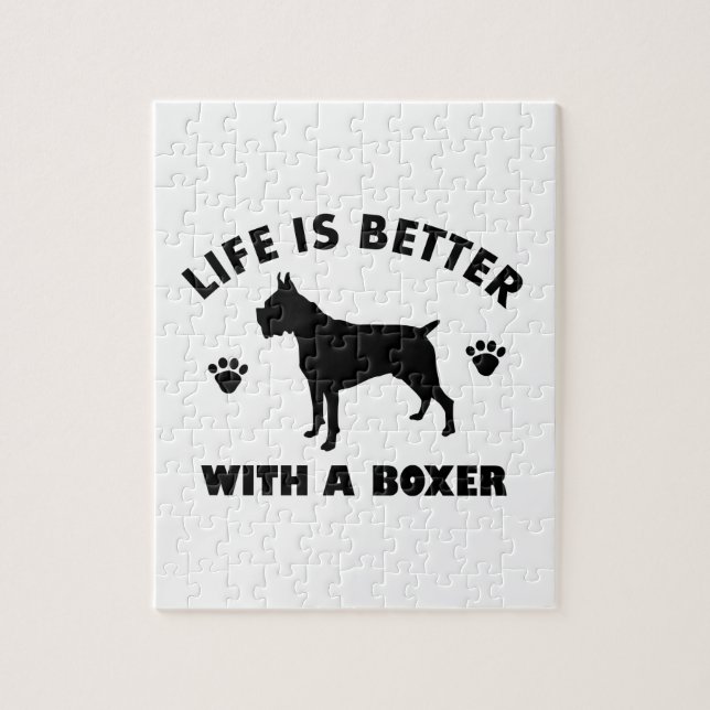 boxarehund design pussel (Vertikal)