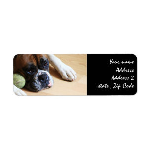 Boxarehund Returadress Etikett