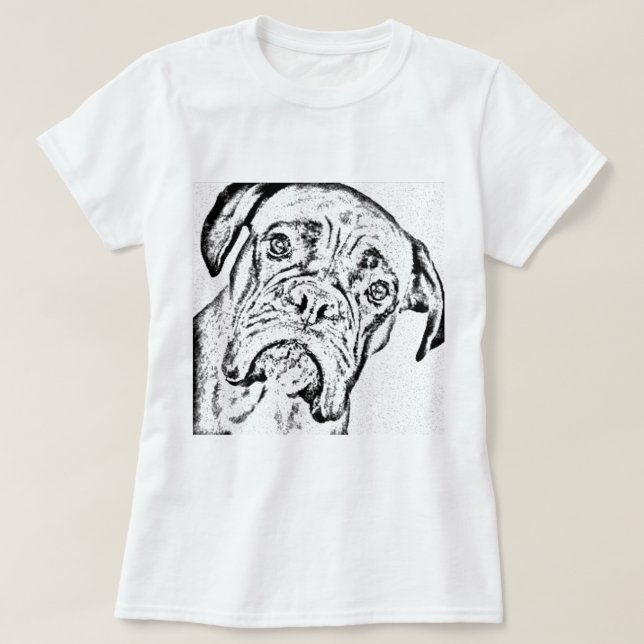 Boxarehund T-shirt (Design framsida)
