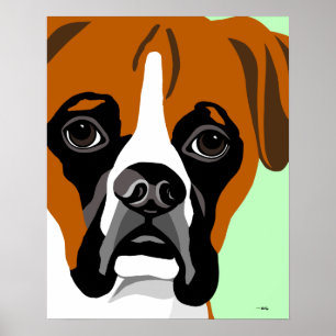 Boxarehundaffischer Poster