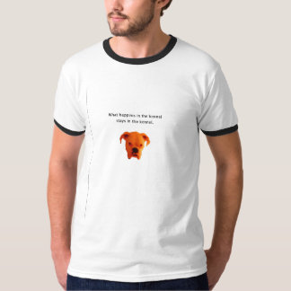 Boxarehundhuvud med citationstecken tee shirt
