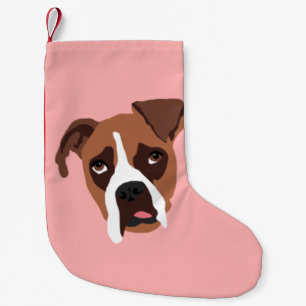 Boxarehundjulstrumpa Liten Julstrumpa
