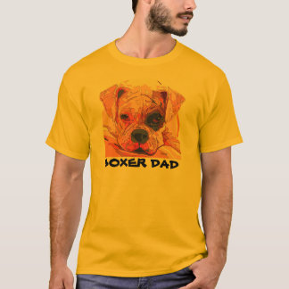 Boxarehundmålning, i att blända färgmanar T-tröja T Shirt
