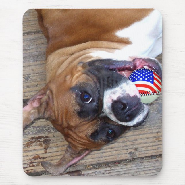 Boxarehundmousepad Musmatta (Framsidan)