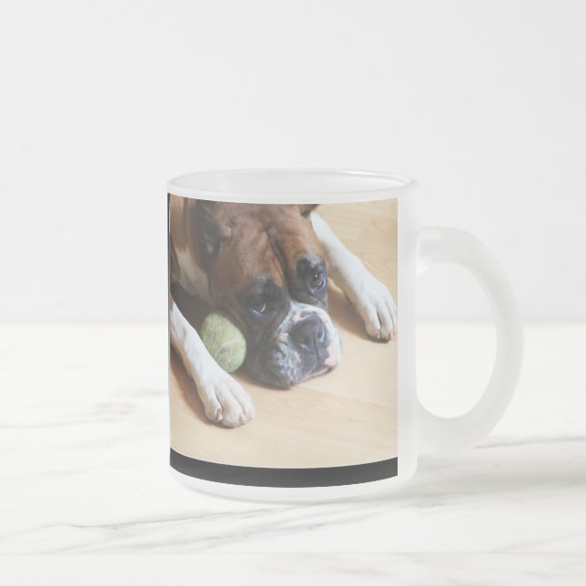 Boxarehundmugg Frostad Glasmugg (Höger)