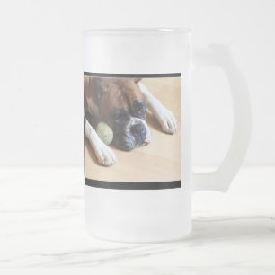 Boxarehundmugg Frostat Ölglas