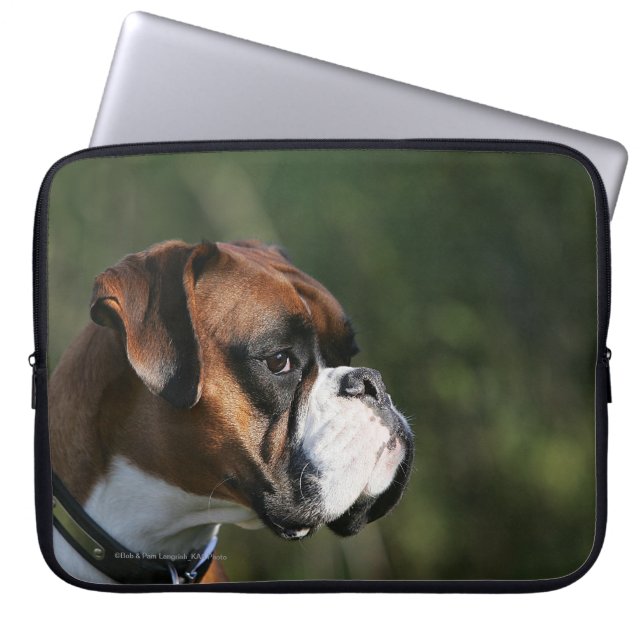 Boxarehundsidan profilerar laptop sleeve (Framsidan)
