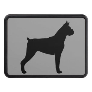 BoxarehundSilhouette (det kantjusterade öron) Skydd För Dragkrok