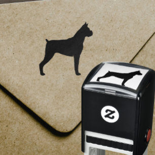 BoxarehundSilhouette Självfärgande Stämpel