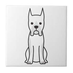 Boxarehundtecknad Kakelplatta