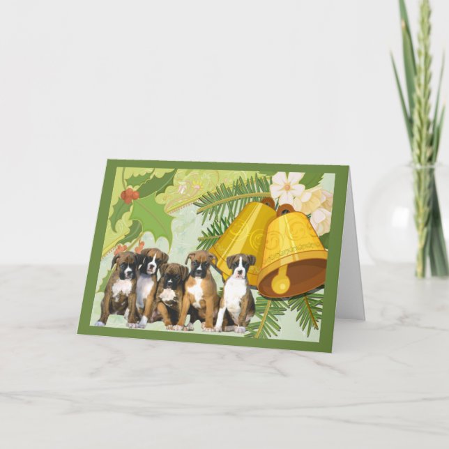 Boxarejulkort Klockor Helgkort (Framsida)