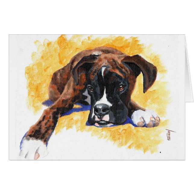 Boxarevalp Hälsningskort (Framsidan Horizontal)