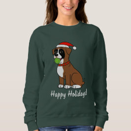 Boxarevalp med Santa hattglad helg T Shirt