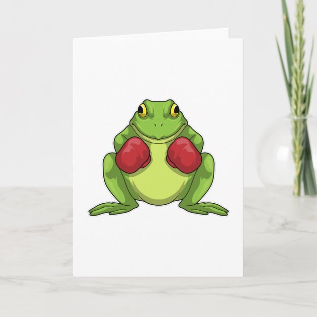 Boxarhandske för grodor kort (Framsida)