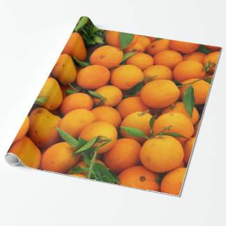 Boxas av saftiga orangar presentpapper
