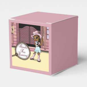 "Boxas Cowgirlfödelsedagfavören klassikern 2x2 " Presentaskar