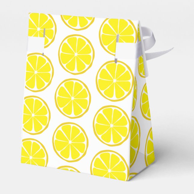 Boxas den citrusa citronfavören för sommar presentaskar (Baksidan Sidan)