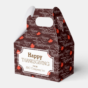 Boxas den höst löv thanksgivinggåvan för höst presentaskar