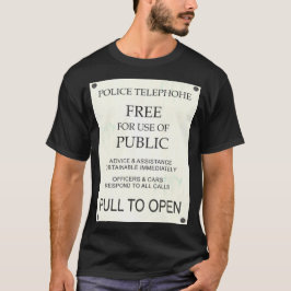 Boxas den offentliga appellen för blåttpolisen - t shirt