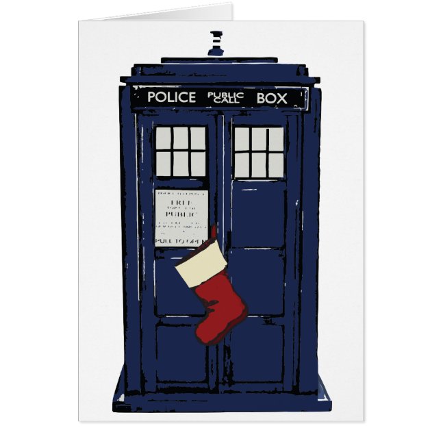 Boxas den offentliga appellen för polisen jul hälsningskort (Framsidan)