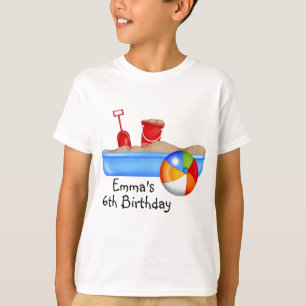 Boxas den roliga sanden för sommaren strandboll t shirt