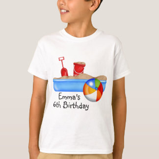 Boxas den roliga sanden för sommaren strandboll t shirt