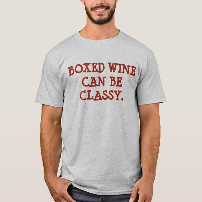 Boxats Vin-flott T Shirt (Framsida)