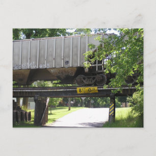 Boxcar Parked Vykort
