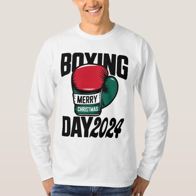 Boxdag 2024 Juldag Långärmad T Shirt (Framsida)