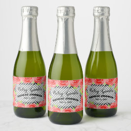 Boxed Stripes & Roses Derby Mini Gnistrande Vin La