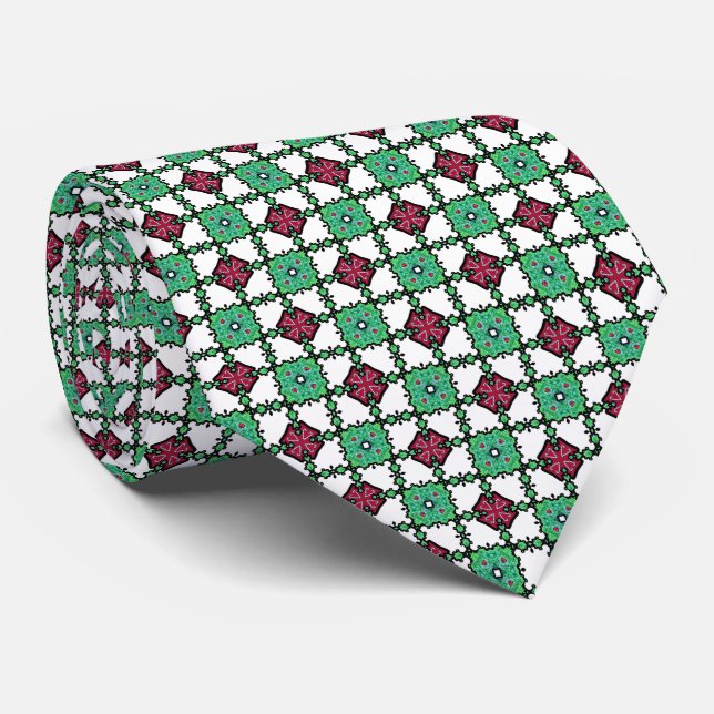 Boxed Wreaths Christmas Neck Tie Slips (Rullad)