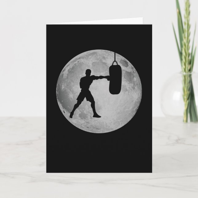 Boxen Moon Boxing Boxer Box Kort (Framsida)