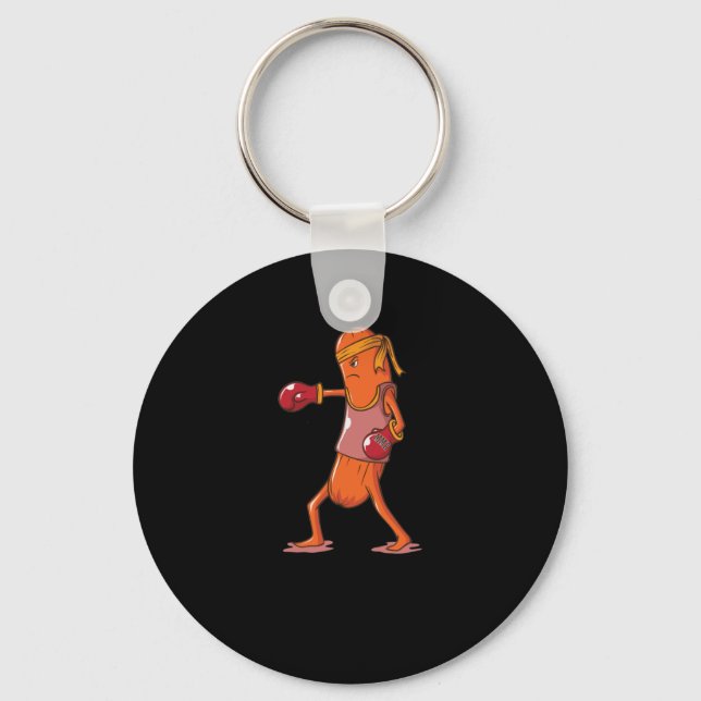 boxende Wurst kämpft in der MMA Nyckelring (Framsida)