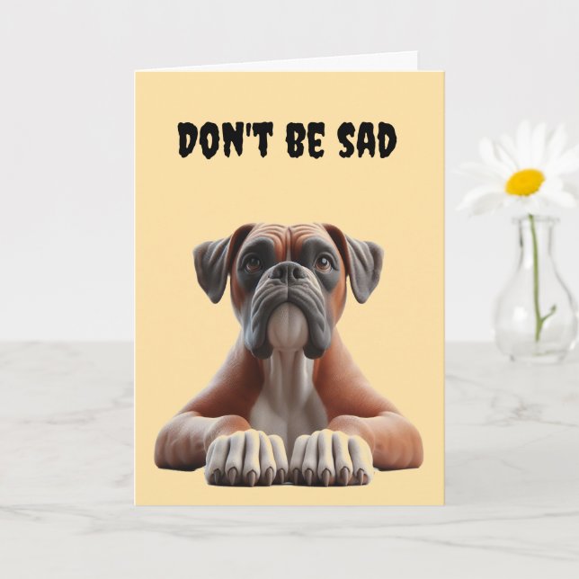 Boxer 40th Birthday Kort (Liten växt)