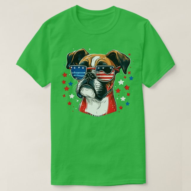 Boxer 4:e juli 5 t shirt (Design framsida)