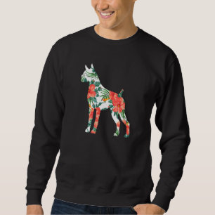 Boxer Aloha Hawaiian Hund Lång Ärmad Tröja